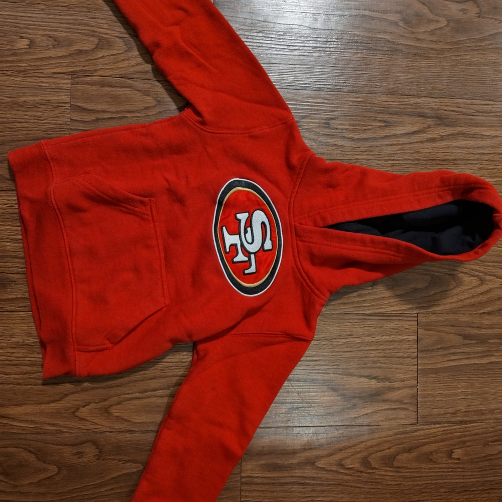 Kids Red Logo Hoodie